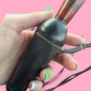 Earl Dennison hand Carved Dark Brown Vintage duck call
